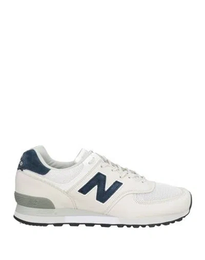 New Balance Man Sneakers Off White Size 9 Leather, Textile Fibers