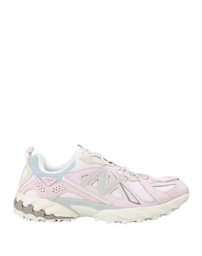 New Balance Man Sneakers Pink Size 7.5 Leather, Textile Fibers