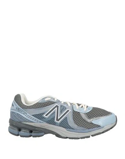 New Balance Man Sneakers Sky Blue Size 11 Textile Fibers In Multi