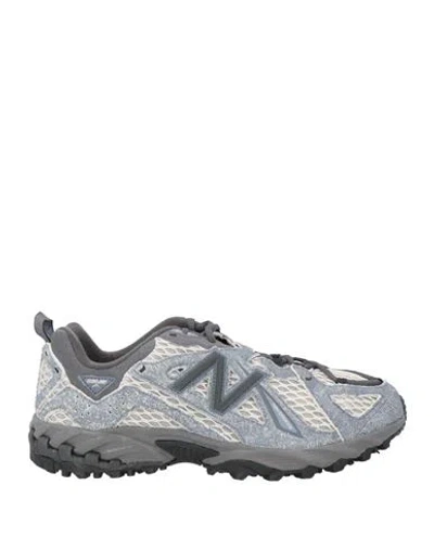 New Balance Man Sneakers Slate Blue Size 9 Leather, Textile Fibers