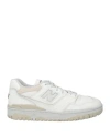 New Balance 550 Low-top Sneakers In Varsity Orange And White In White