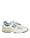 New Balance Man Sneakers White Size 8.5 Leather, Textile Fibers