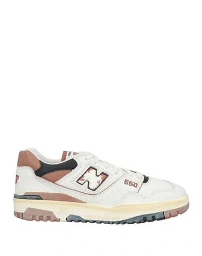 New Balance Man Sneakers White Size 9 Leather