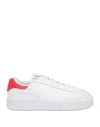New Balance Man Sneakers White Size 9 Leather In White