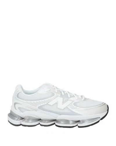 New Balance Man Sneakers White Size 9.5 Textile Fibers In Multi