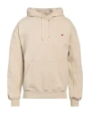 New Balance Man Sweatshirt Beige Size Xl Cotton, Polyester, Elastane In Beige