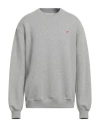 New Balance Man Sweatshirt Light Grey Size Xl Cotton, Polyester, Elastane In Grey