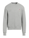 New Balance Man Sweatshirt Light Grey Size Xl Cotton, Polyester, Elastane In Grey