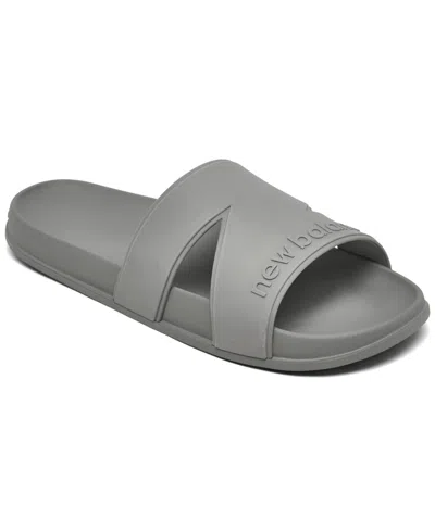 New Balance Men's 200 Slide Sandals From Finish Line In Slate Grey