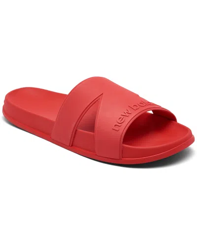New Balance Men's 200 Slide Sandals From Finish Line In True Red