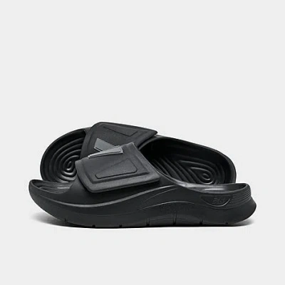 New Balance Men's 202xa Slide Sandals In Black/castlerock