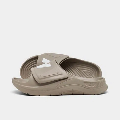 New Balance Men's 202xa Slide Sandals In Khaki/white