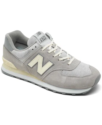 New Balance Men's 574 Casual Sneakers From Finish Line In Light Grey