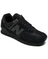 New Balance 574 Logo-patch Lace-up Sneakers In Triple Black