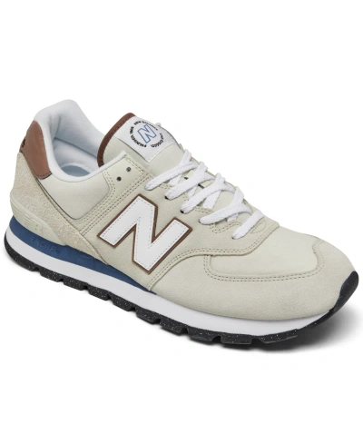 New Balance Men's 574 Rugged Casual Sneakers From Finish Line In Sea Salt,light Brown