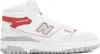 New Balance 650 High-top Sneakers In White With Astro Dust And Angora In White