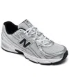 New Balance Mens Pink Taffy 740 V2 Mesh Trainers In Silver