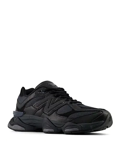 New Balance Men's 9060 Low Top Sneakers In All Black