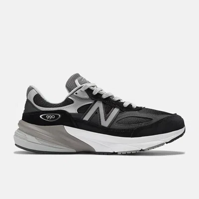 NEW BALANCE MEN'S 990V6 MADE IN USA RUNNING SHOES IN BLACK/WHITE