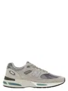 New Balance 991 V2 Mesh And Suede Low-top Sneakers