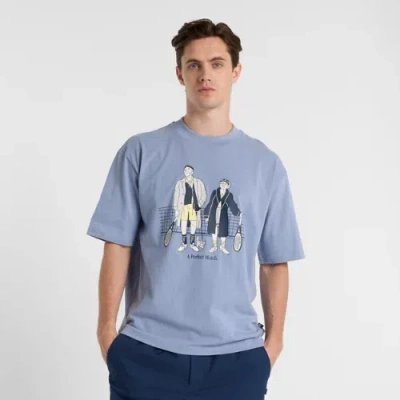 New Balance Men's A Perfect Match Tennis T Shirt In Blue