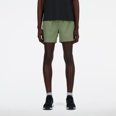 New Balance Men's Ac Lined Short 5" In Green