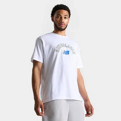 New Balance Men's Arch Stack Logo T-shirt In White
