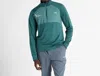 New Balance Men's Athletic Heat Grid 1/2 Zip In Norway Spruce Heather