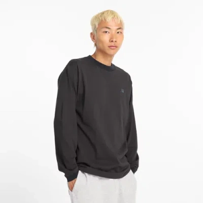New Balance Men's Athletics Cotton Long Sleeve In Black
