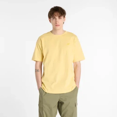 New Balance Men's Athletics Cotton T-shirt In Yellow