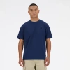 New Balance Athletics Cotton T-shirt In Blue