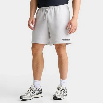 New Balance Men's Athletics Fleece Shorts In White