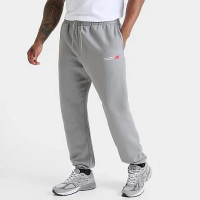 New Balance Men's Athletics Flying Nb Logo Jogger Sweatpants In Gray