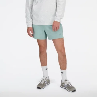 New Balance Men's Athletics French Terry Short 5" In Green