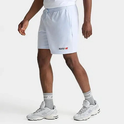 New Balance Men's Athletics French Terry Shorts In Ice Blue