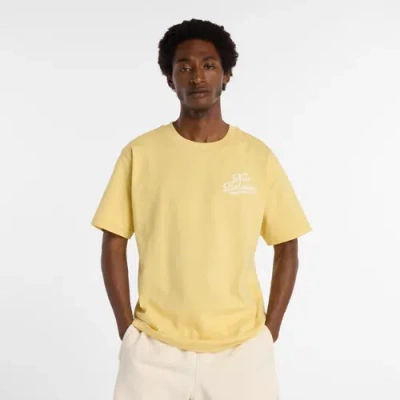 New Balance Men's Athletics Legacy T-shirt In Yellow