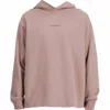 New Balance Men's Athletics Linear Fleece Top In Mushroom In Pink