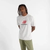 New Balance Cotton T-shirt With Logo In Grey