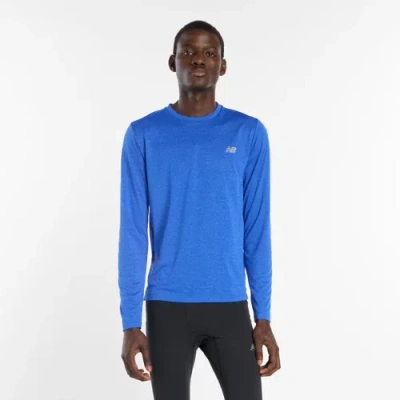 New Balance Men's Athletics Long Sleeve Shirt In Blue