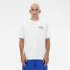 NEW BALANCE HERREN ATHLETICS PREMIUM LOGO T-SHIRT IN WEISS, BAUMWOLLE, GRÖSSE S
