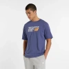 New Balance Athletics Premium Logo Graphic T-shirt In Blue