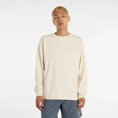 New Balance Men's Athletics Runners Map Long Sleeve Shirt In Neutral
