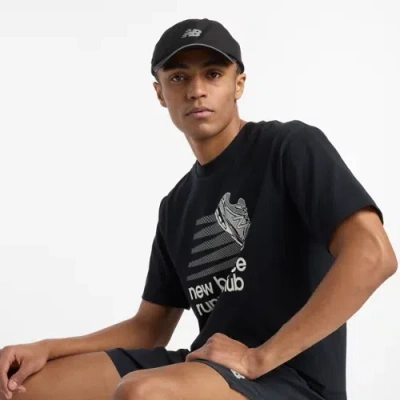 New Balance Men's Athletics Running Club T-shirt In Black