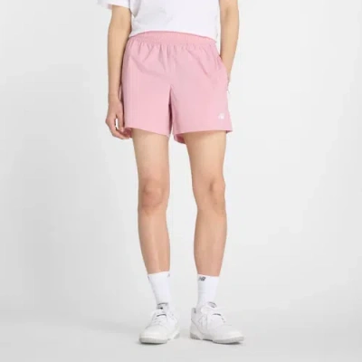New Balance Men's Athletics Stretch Woven Short 5" In Pink