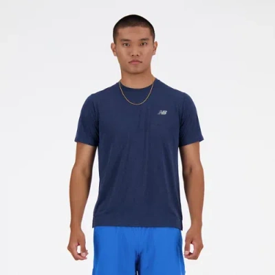 New Balance Men's Athletics T-shirt In Blue