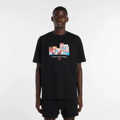 New Balance Men's Boxes T-shirt In Black