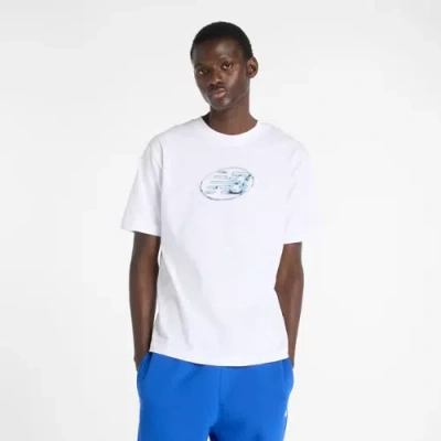 New Balance Men's Chrome Nb T-shirt In White