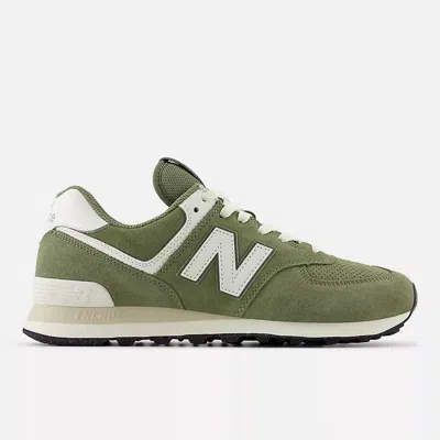 New Balance Men's Classic 574 Lifestyle Sneakers In Dark Olivine With Sea Salt