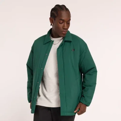 New Balance Men's Coaches Jacket In Green