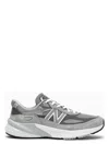 New Balance Grey Low Top Sneakers With Logo Detail In Suede And Tech Fabric Man In Grey